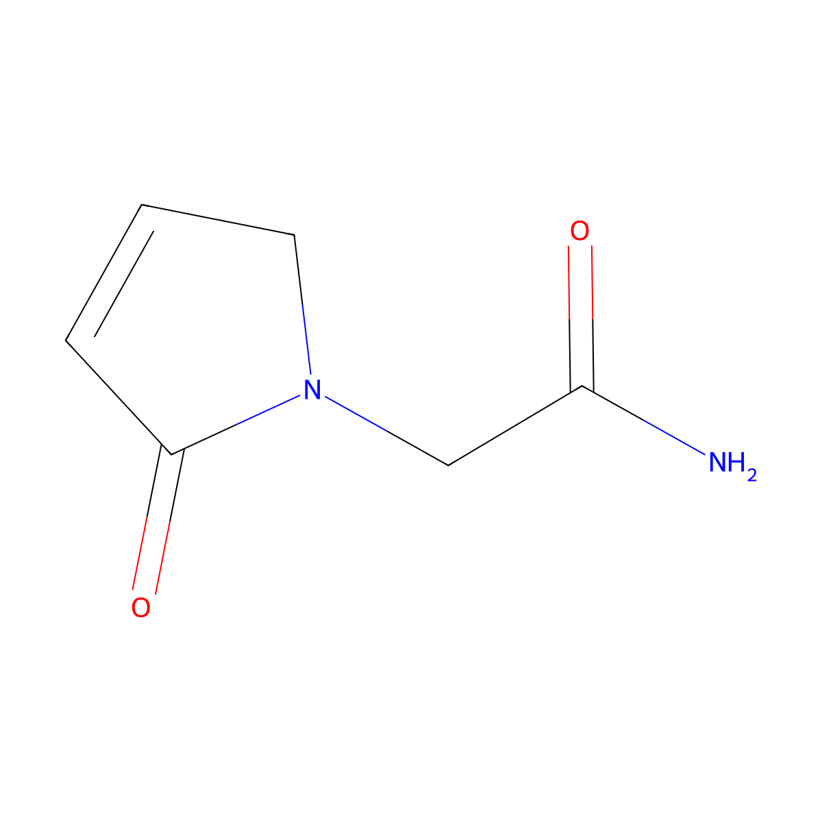 2-(2-Oxo-2,5-dihydro-1H-pyrrol-1-yl)acetamide molecular structure, CAS 62833-66-3