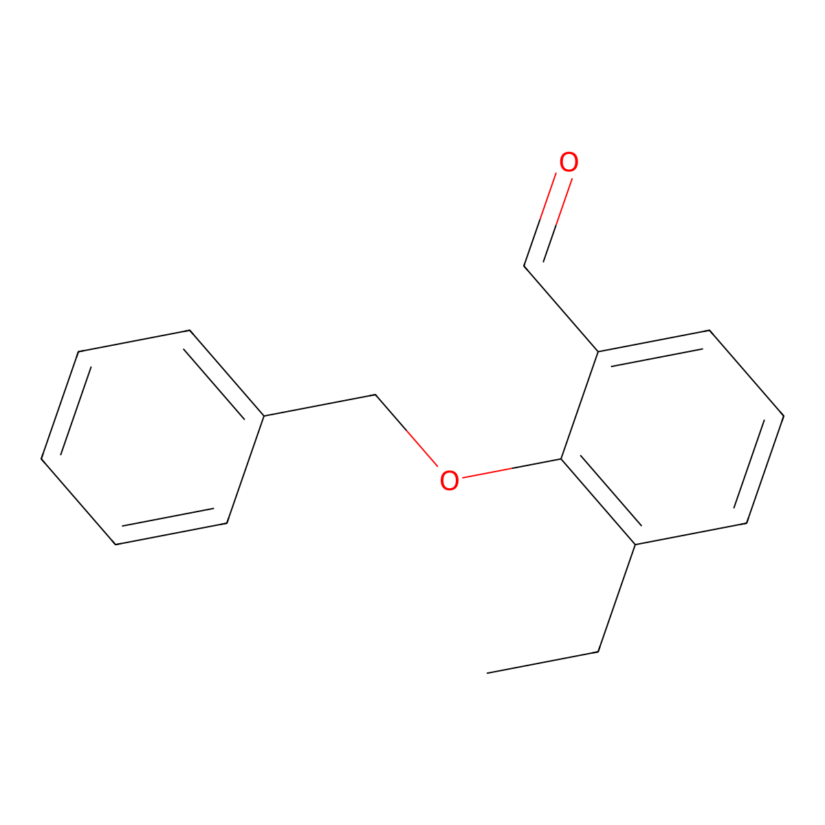 2-(Benzyloxy)-3-ethylbenzaldehyde molecular structure, CAS 628331-51-1