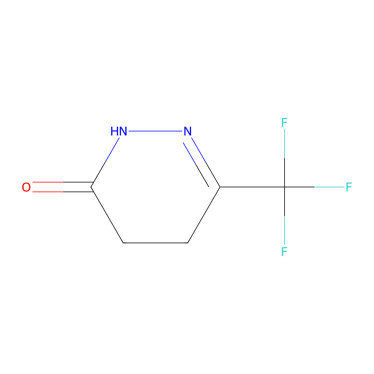 6-(Trifluoromethyl)-4,5-dihydropyridazin-3(2H)-one molecular structure, CAS 628332-15-0