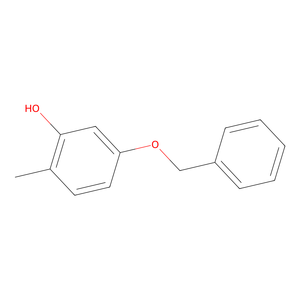 5-(Benzyloxy)-2-methylphenol molecular structure, CAS 628332-28-5