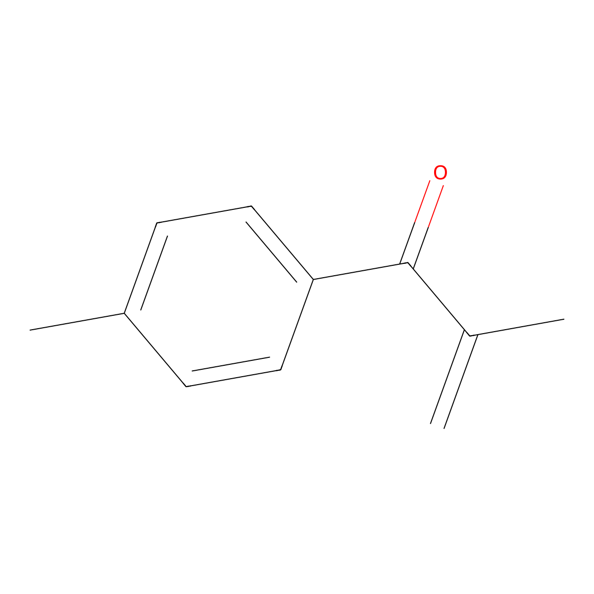 2-Methyl-1-(4-methylphenyl)prop-2-en-1-one molecular structure, CAS 62834-89-3