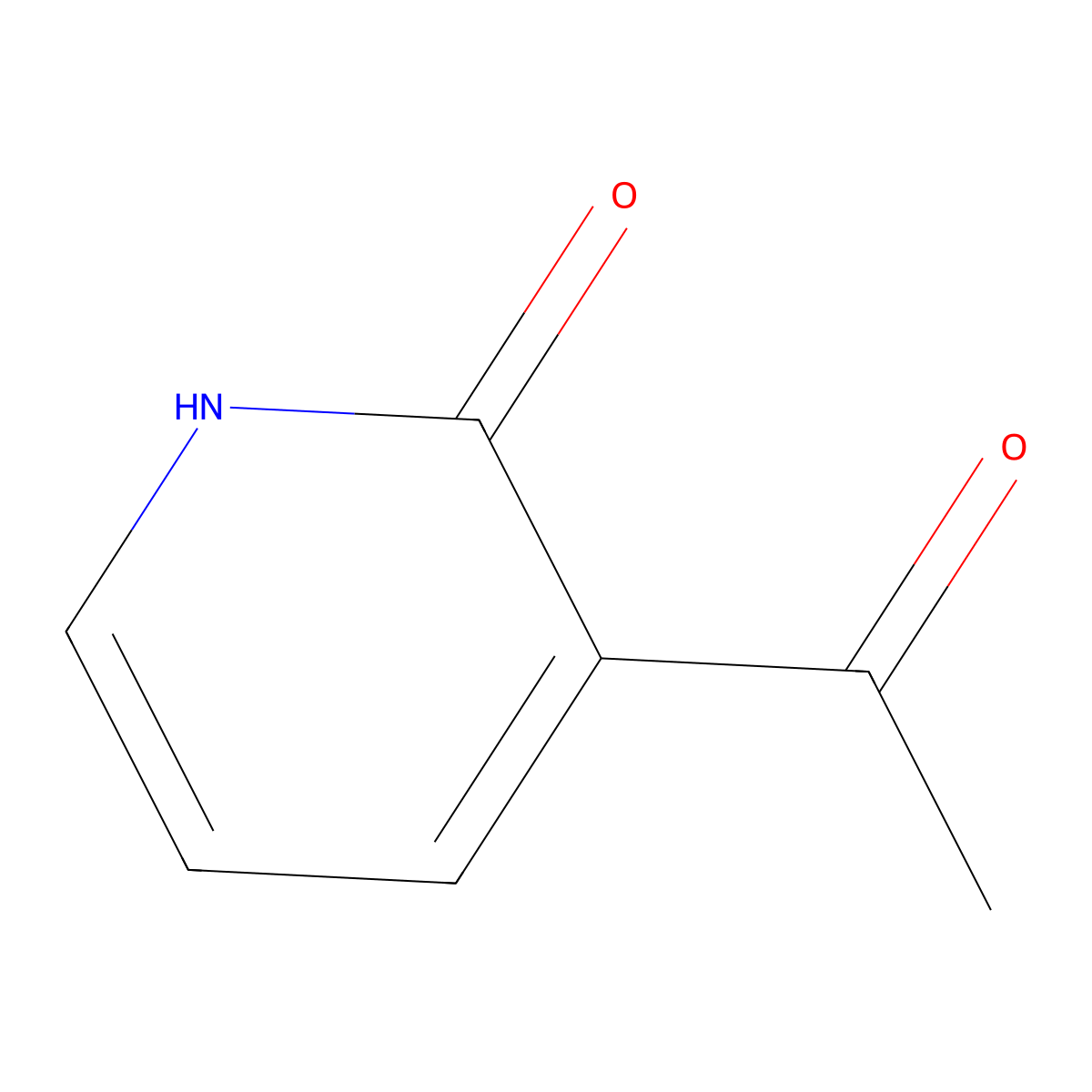 3-Acetylpyridin-2(1H)-one molecular structure, CAS 62838-65-7