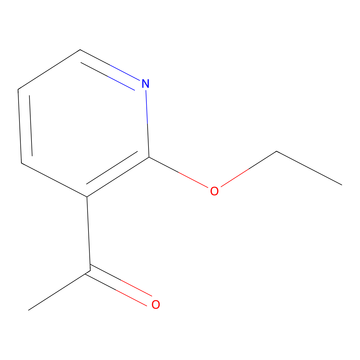 1-(2-Ethoxypyridin-3-yl)ethan-1-one molecular structure, CAS 62838-66-8