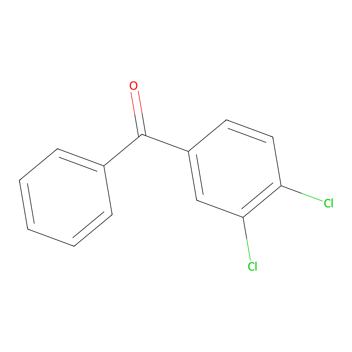 3,4-Dichlorobenzophenone molecular structure, CAS 6284-79-3