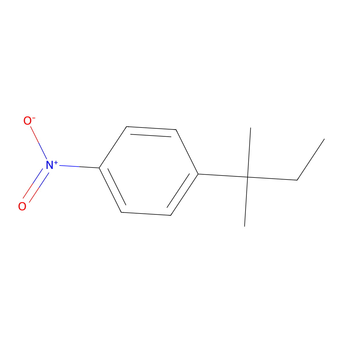 1-Nitro-4-(tert-pentyl)benzene molecular structure, CAS 6284-98-6