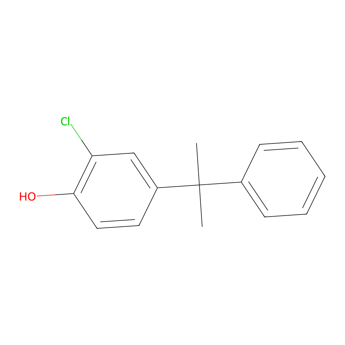 2-Chloro-4-(2-phenylpropan-2-yl)phenol molecular structure, CAS 62846-39-3