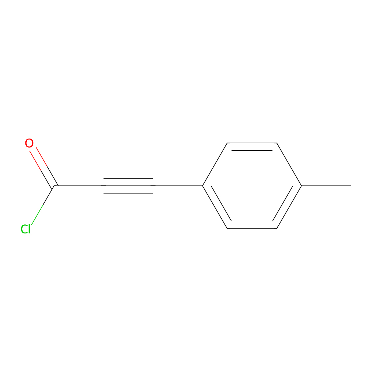 3-(4-Methylphenyl)prop-2-ynoyl chloride molecular structure, CAS 62849-00-7