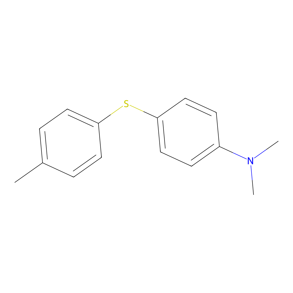 N,N-Dimethyl-4-[(4-methylphenyl)sulfanyl]aniline molecular structure, CAS 62849-63-2