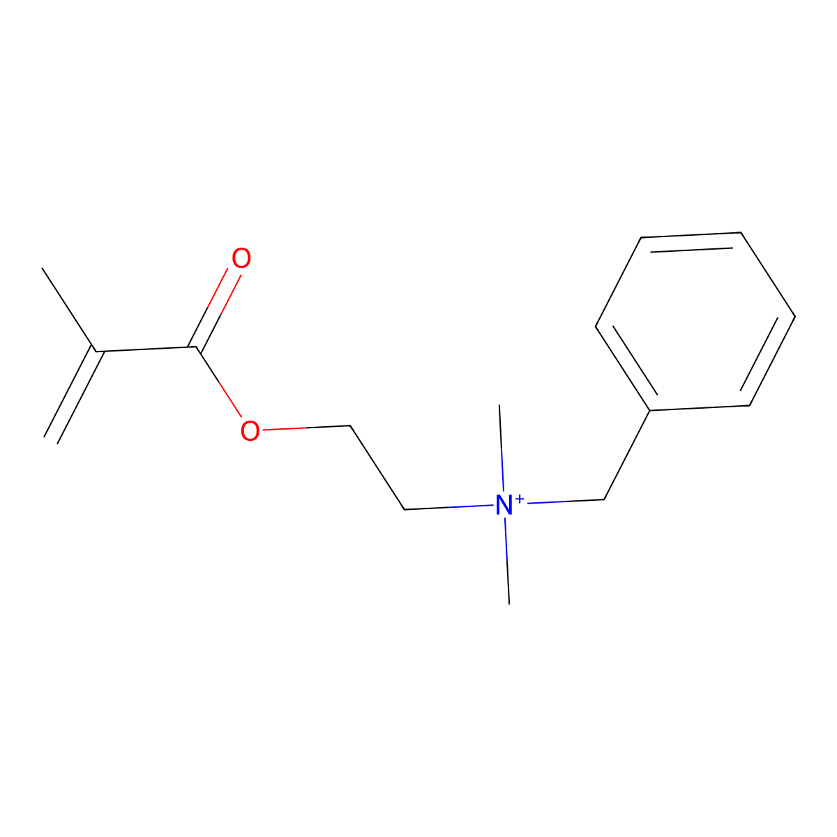 2-[Dimethylbenzylamino]ethyl 2-methylprop-2-enoate molecular structure, CAS 62849-97-2