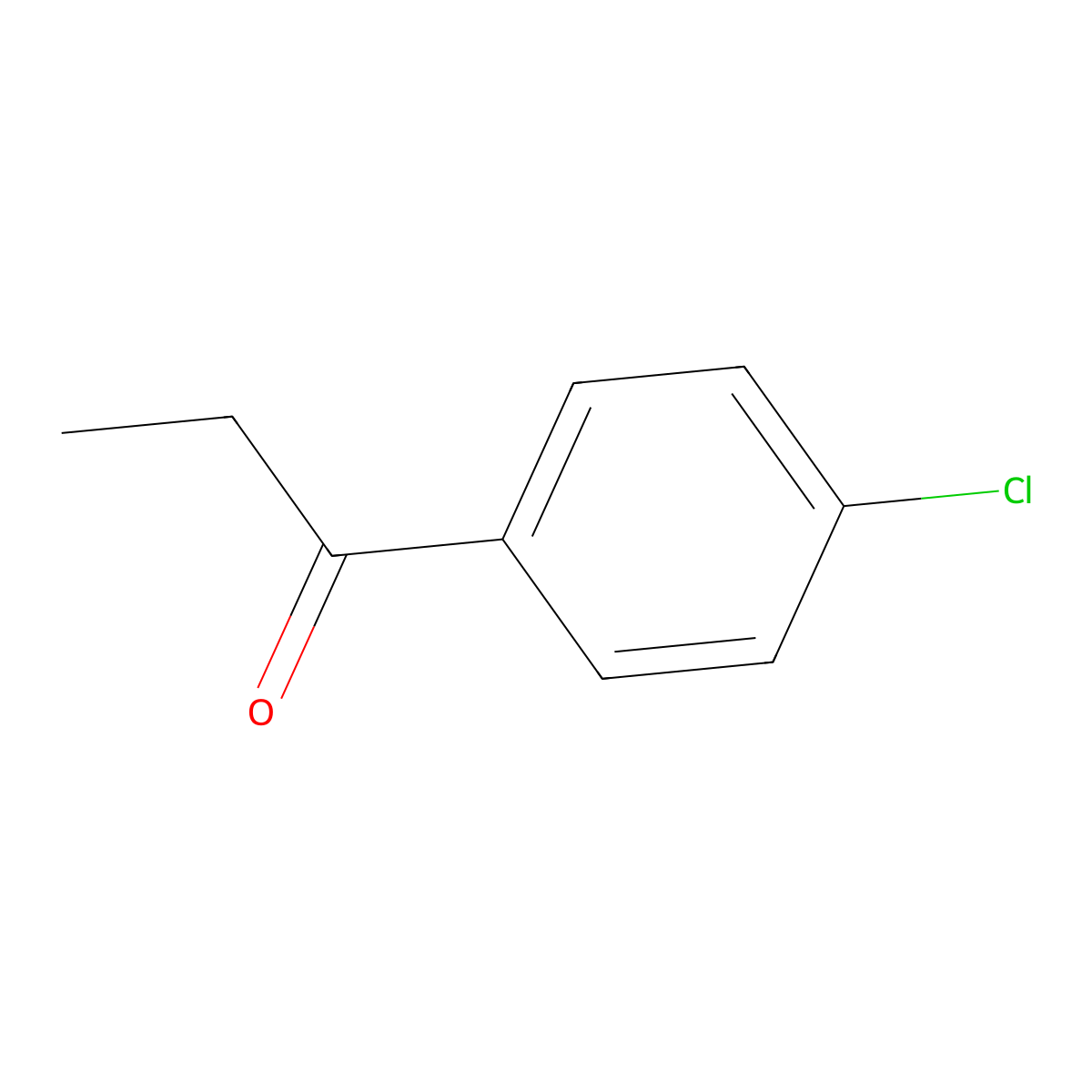 4'-Chloropropiophenone molecular structure, CAS 6285-05-8