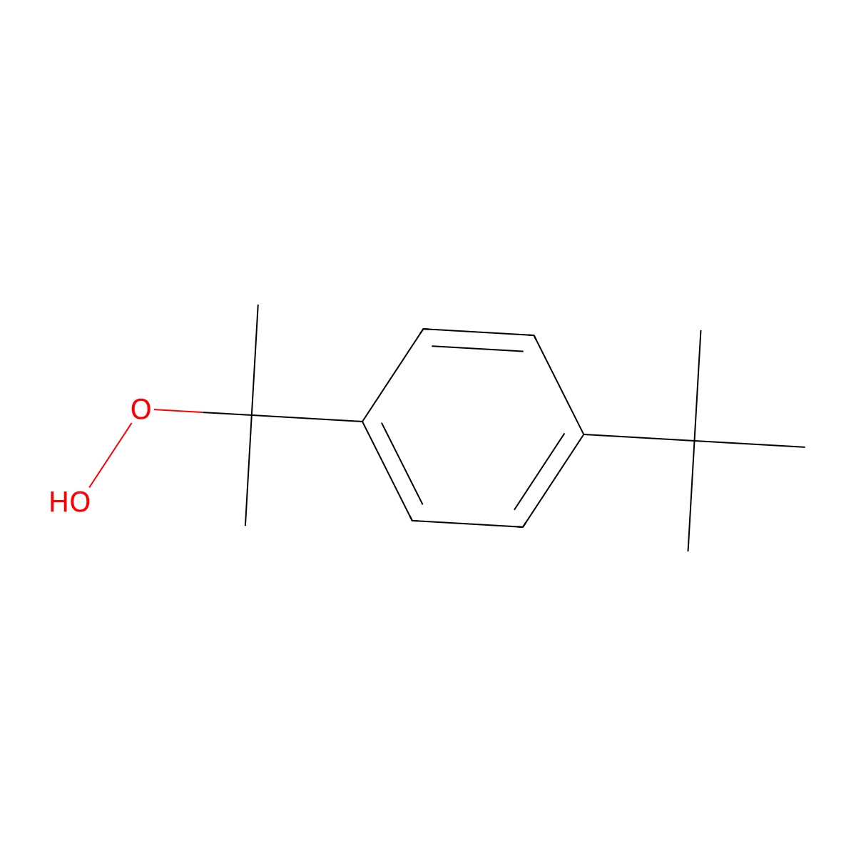 p-tert-Butylcumene hydroperoxide molecular structure, CAS 6285-32-1