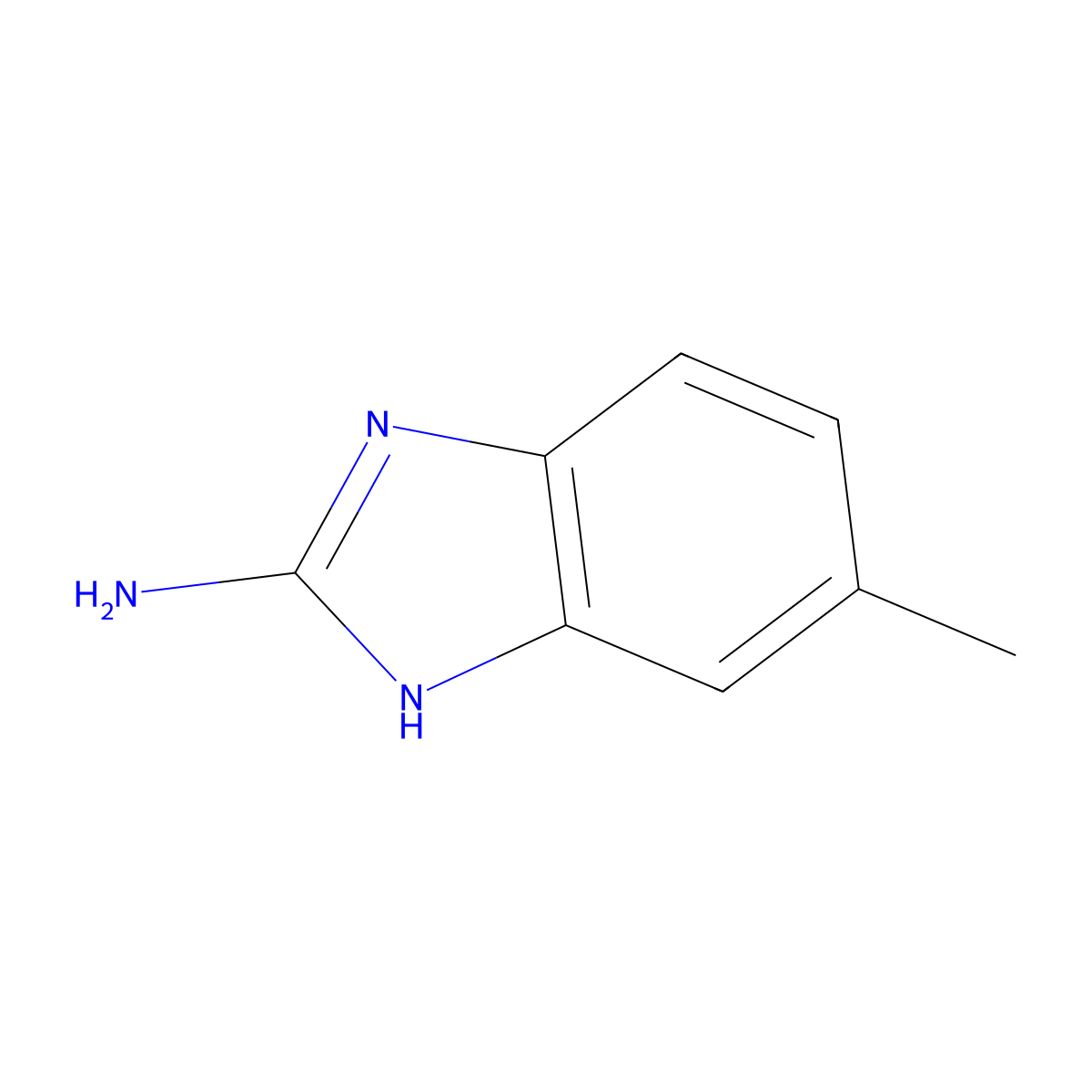 5-Methyl-2-aminobenzimidazole molecular structure, CAS 6285-68-3