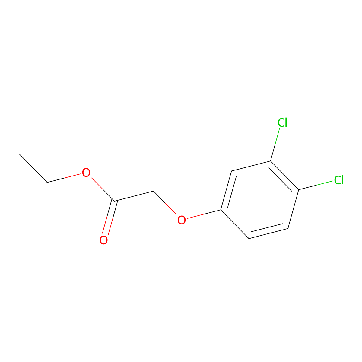 Ethyl 2-(3,4-dichlorophenoxy)acetate molecular structure, CAS 62855-72-5