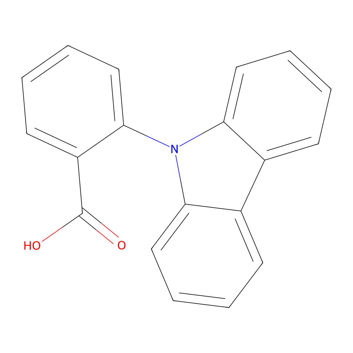 2-(9h-Carbazol-9-yl)benzoic acid molecular structure, CAS 6286-88-0