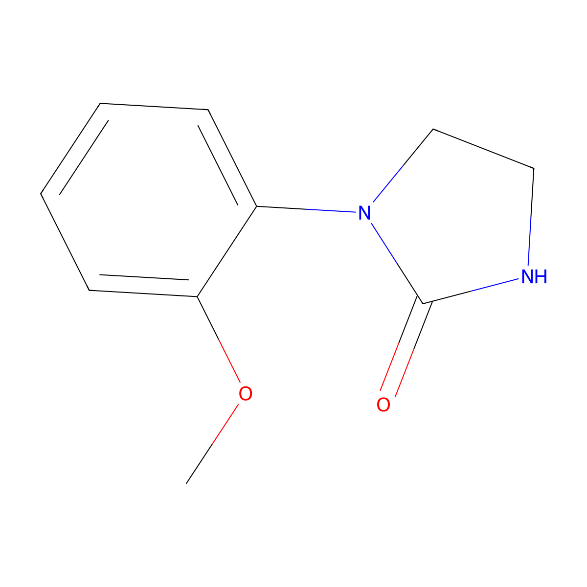 1-(2-Methoxyphenyl)imidazolidin-2-one molecular structure, CAS 62868-43-3