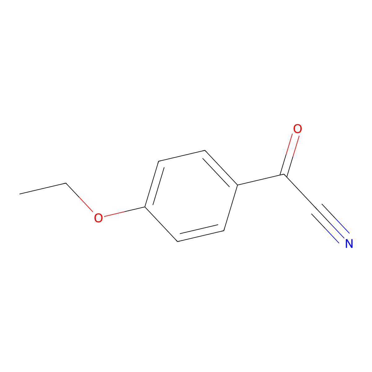 (4-Ethoxy-phenyl)-oxo-acetonitrile molecular structure, CAS 62869-42-5