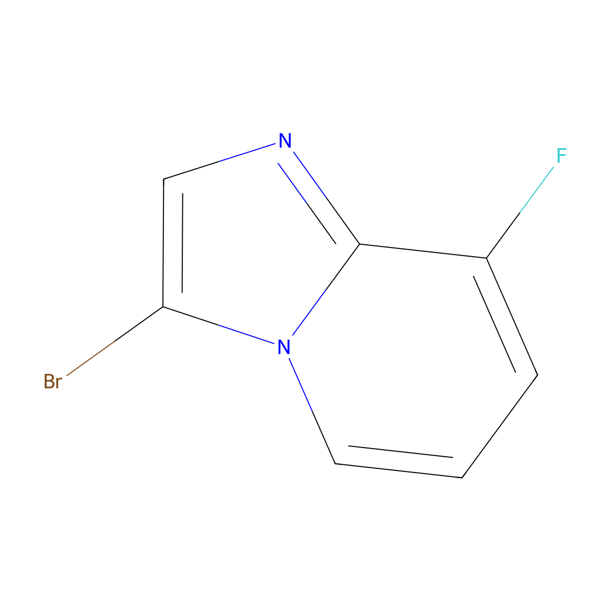 3-Bromo-8-fluoroimidazo[1,2-a]pyridine molecular structure, CAS 628691-73-6