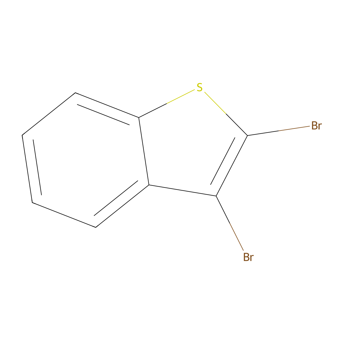 2,3-Dibromo-1-benzothiophene molecular structure, CAS 6287-82-7