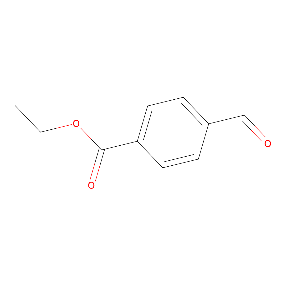 Ethyl 4-formylbenzoate molecular structure, CAS 6287-86-1