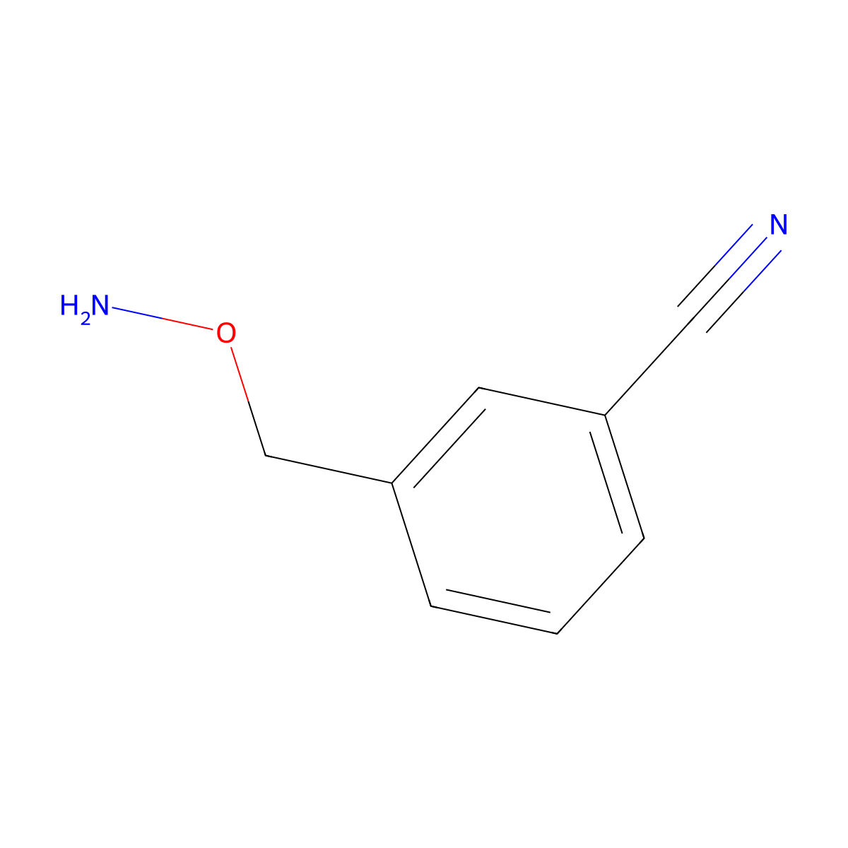 3-[(Aminooxy)methyl]benzonitrile molecular structure, CAS 628703-29-7