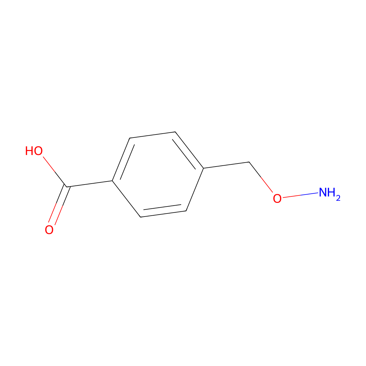 4-[(Aminooxy)methyl]benzoic acid molecular structure, CAS 628704-02-9