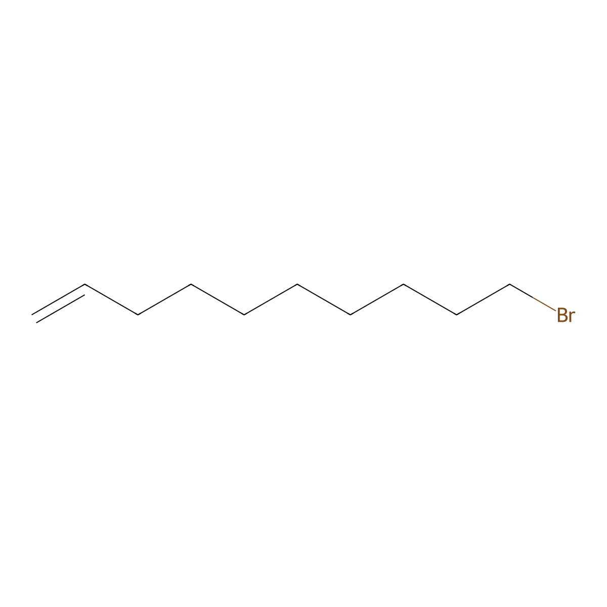 10-Bromo-1-decene molecular structure, CAS 62871-09-4