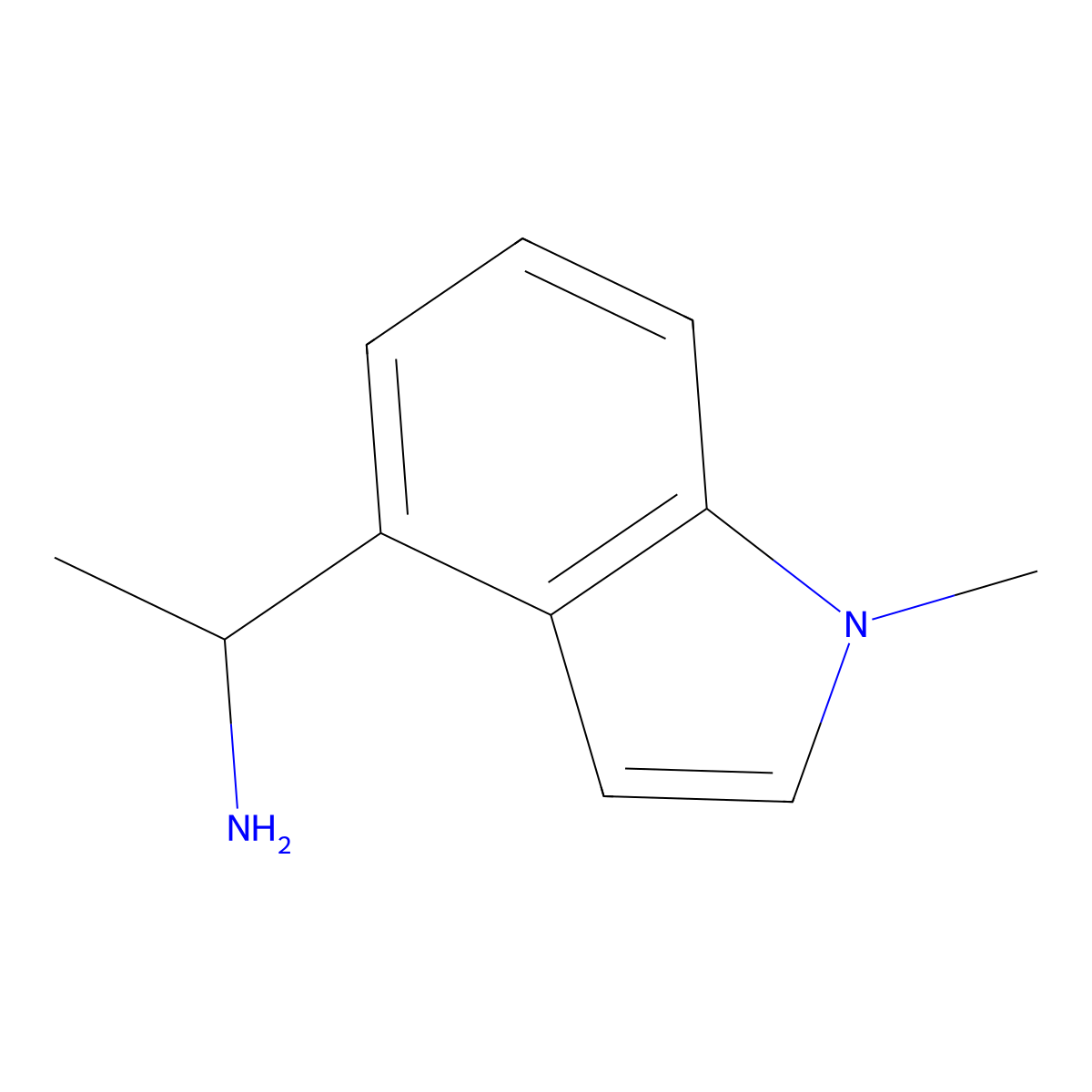 1-(1-Methyl-1H-indol-4-yl)ethan-1-amine molecular structure, CAS 628711-60-4