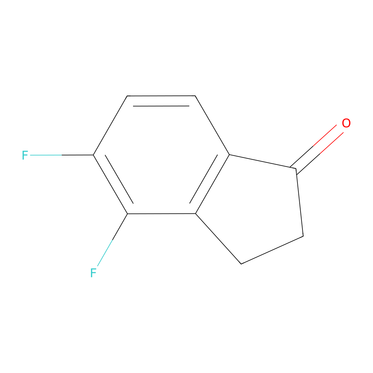 4,5-Difluoro-1-indanone molecular structure, CAS 628732-11-6