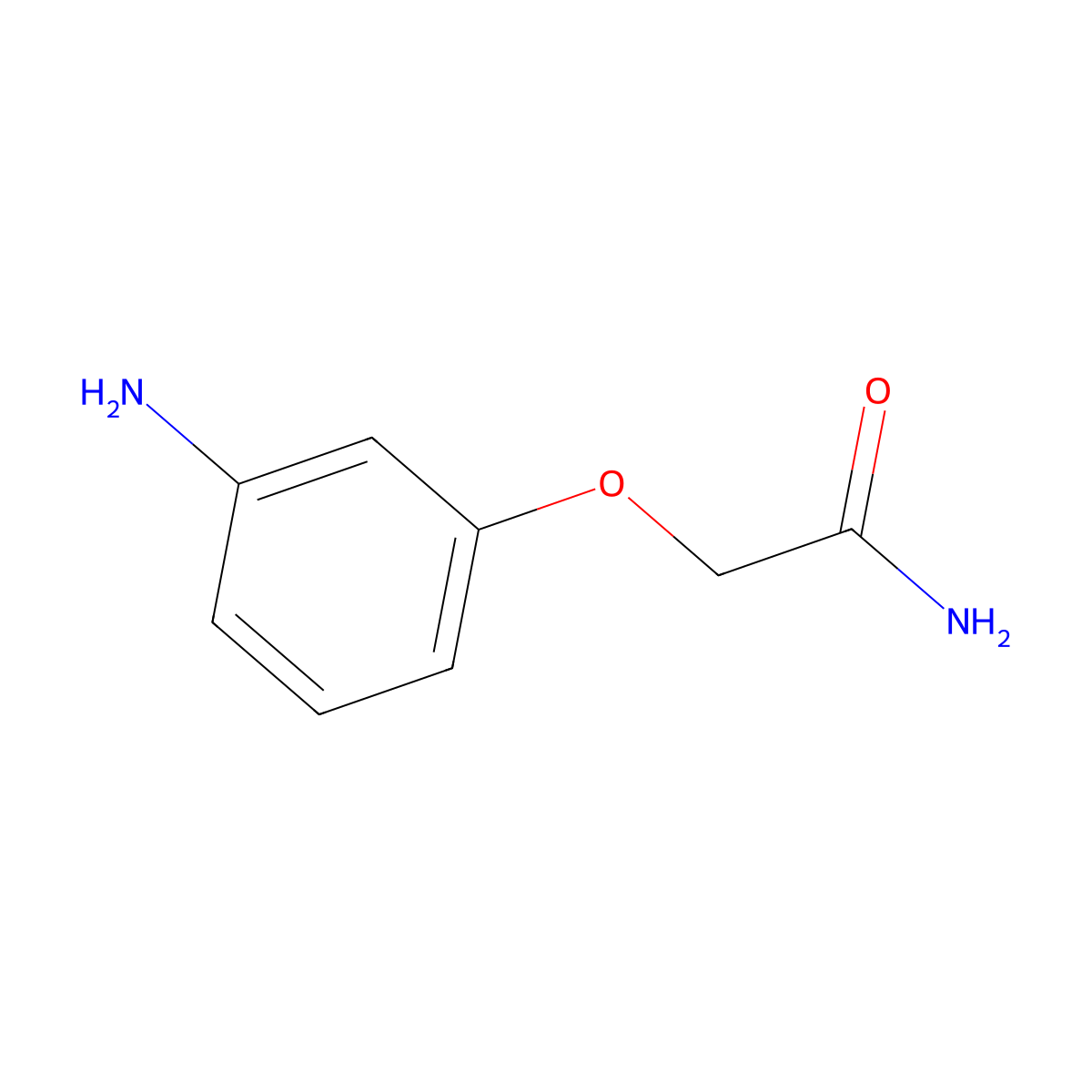 2-(3-Aminophenoxy)acetamide molecular structure, CAS 62877-06-9