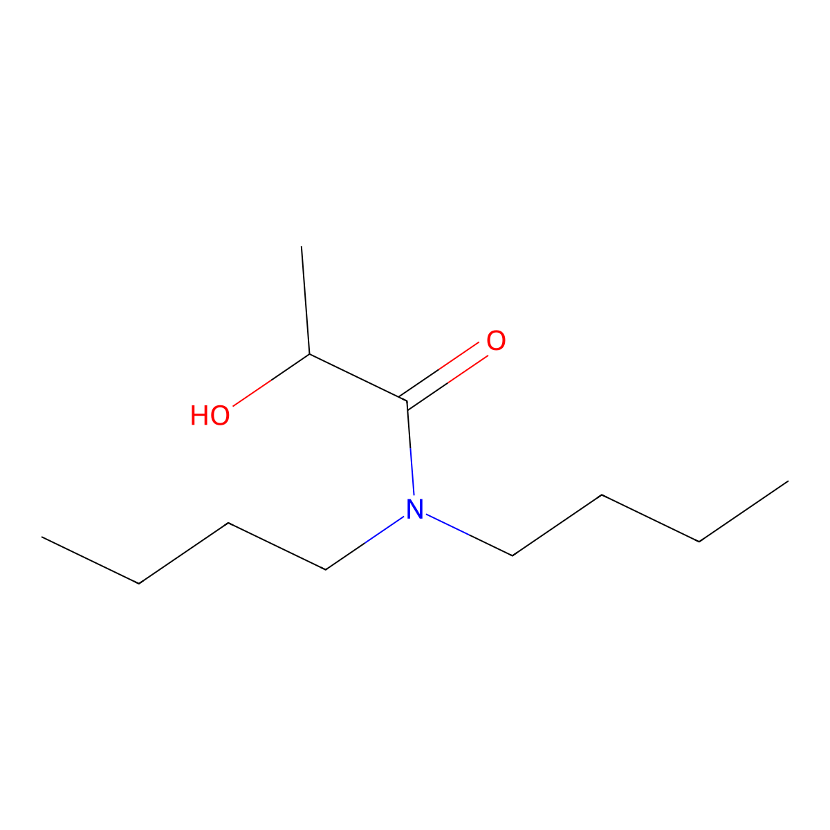 N,N-Dibutyllactamide molecular structure, CAS 6288-16-0