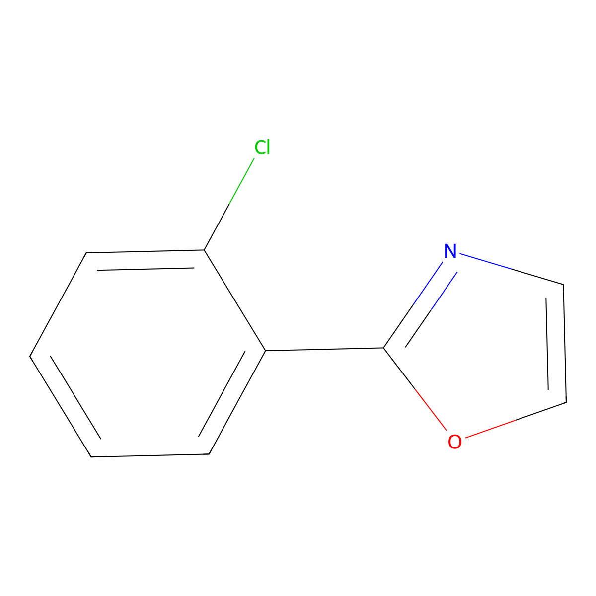 2-(2-Chlorophenyl)oxazole molecular structure, CAS 62881-98-5