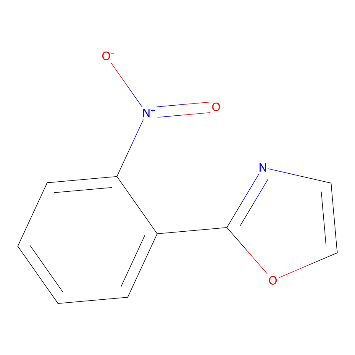 2-(2-Nitrophenyl)-1,3-oxazole molecular structure, CAS 62882-07-9