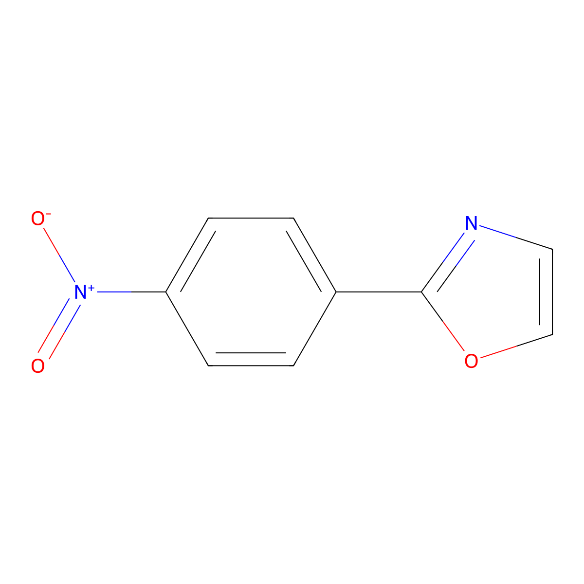 2-(4-Nitrophenyl)oxazole molecular structure, CAS 62882-08-0