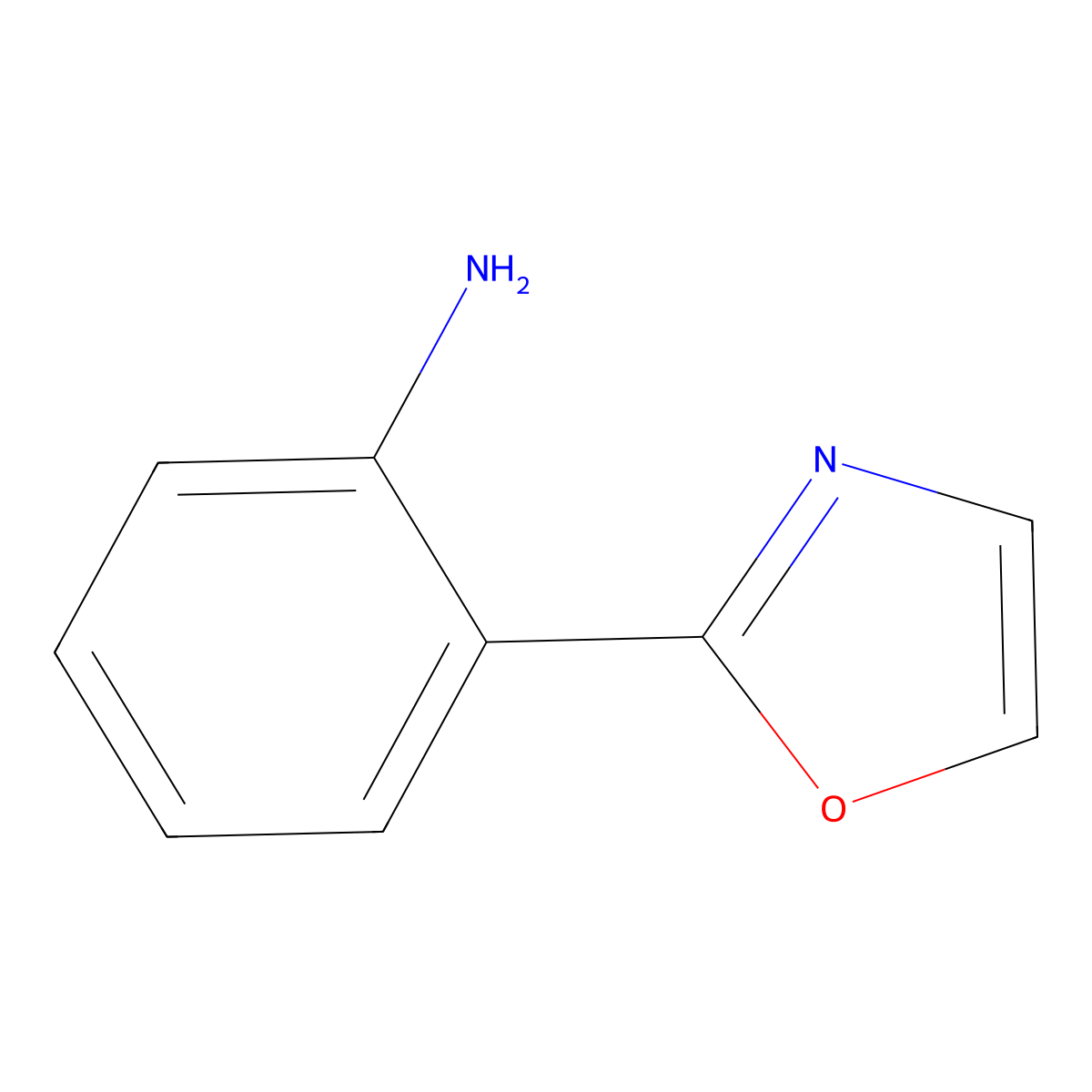 2-(1,3-Oxazol-2-yl)aniline molecular structure, CAS 62882-10-4