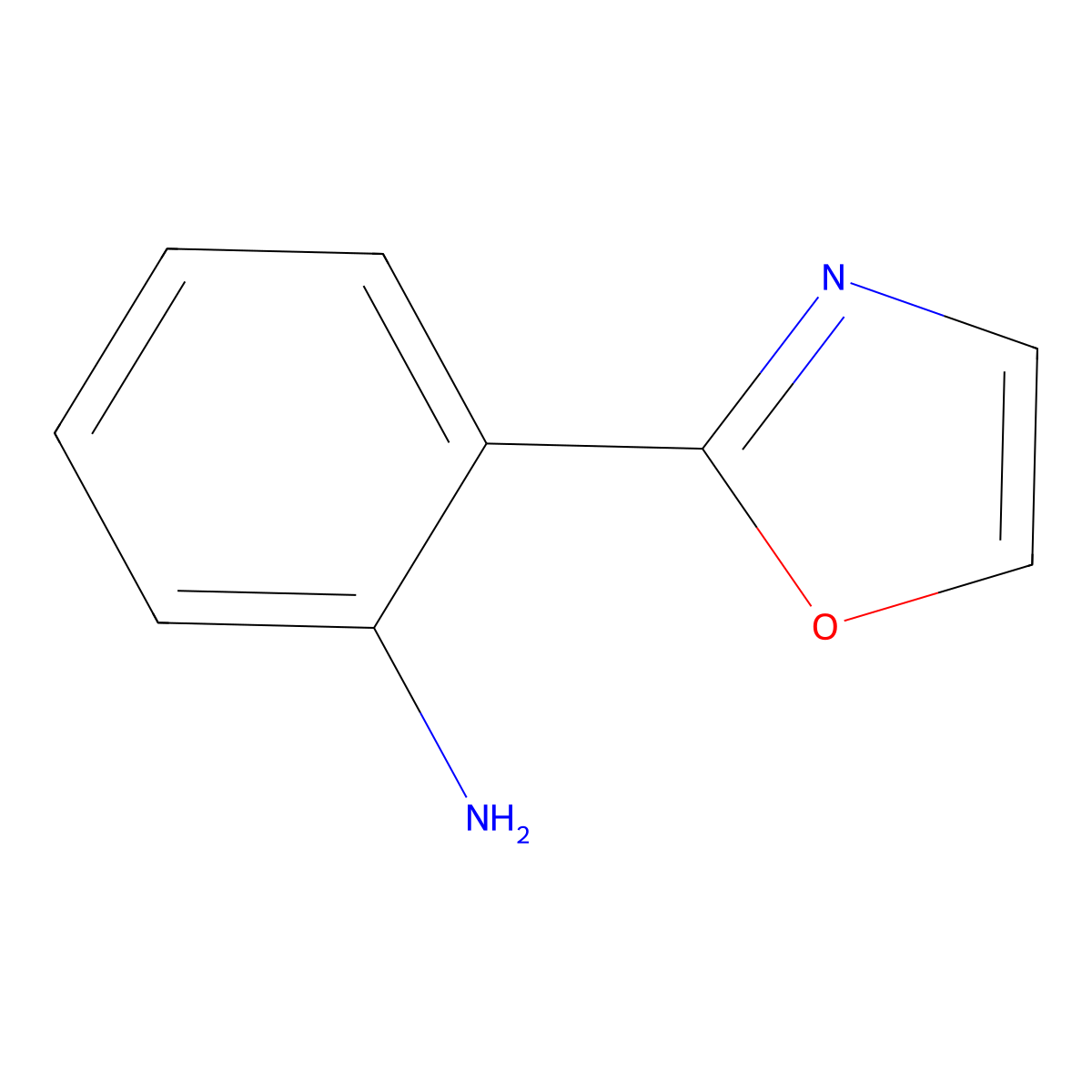 2-(1,3-Oxazol-2-yl)aniline molecular structure, CAS 62882-10-4