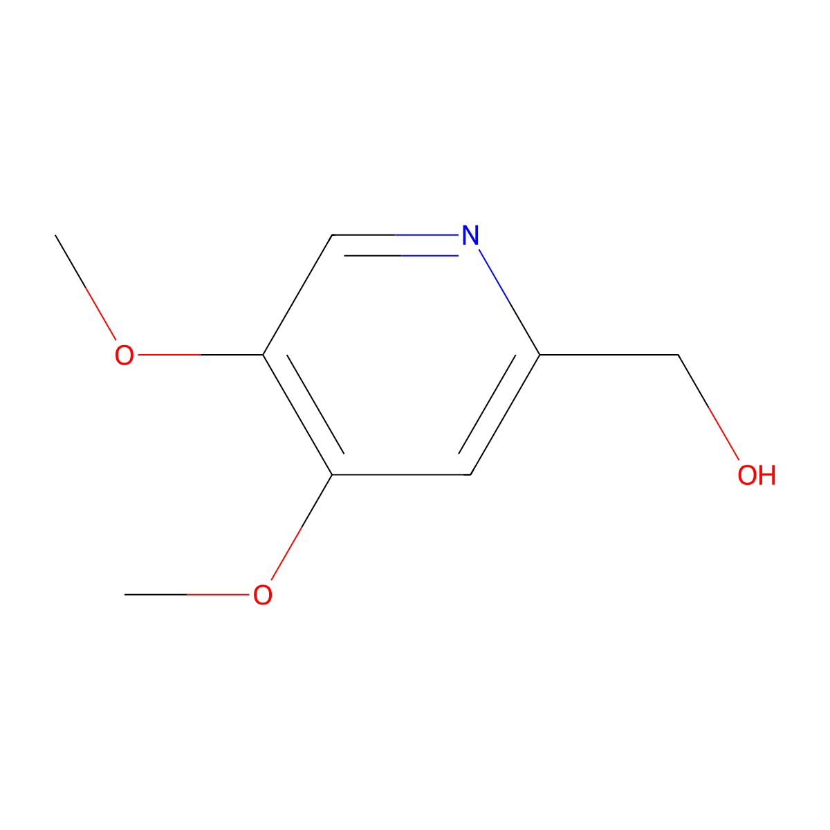 (4,5-Dimethoxypyridin-2-yl)methanol molecular structure, CAS 62885-49-8