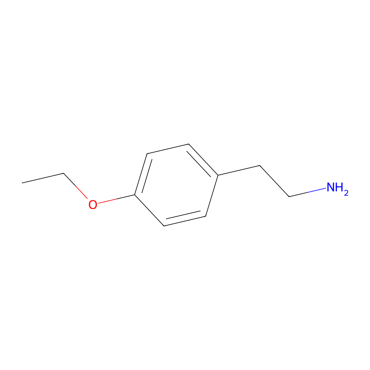 2-(4-Ethoxyphenyl)ethan-1-amine molecular structure, CAS 62885-82-9