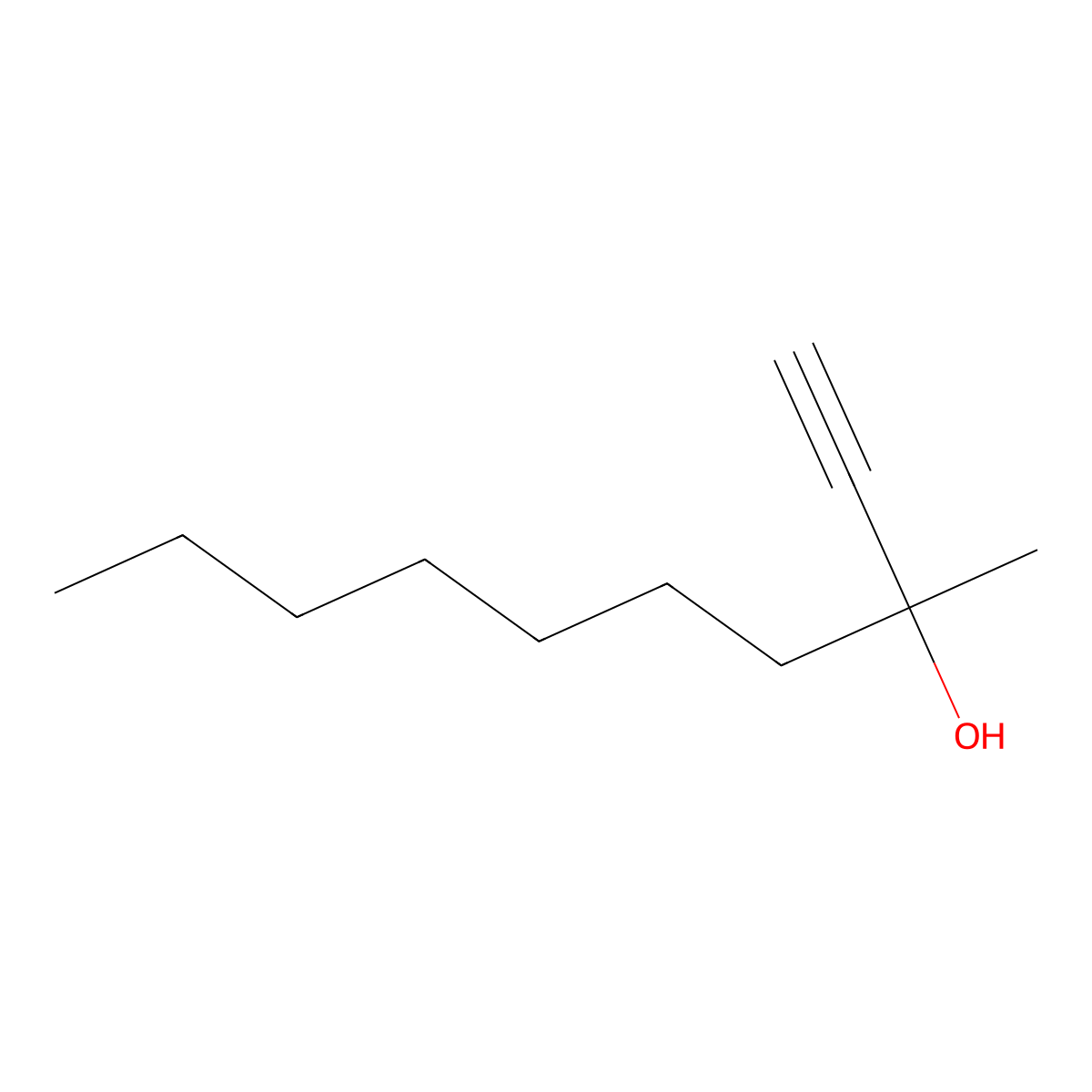2-Nonanol, 2-ethynyl- molecular structure, CAS 6289-16-3