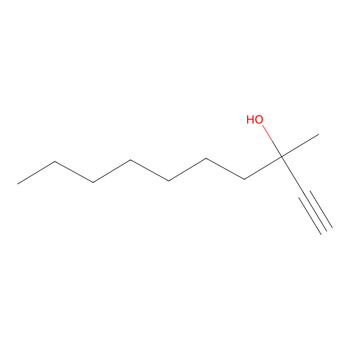 2-Nonanol, 2-ethynyl- molecular structure, CAS 6289-16-3