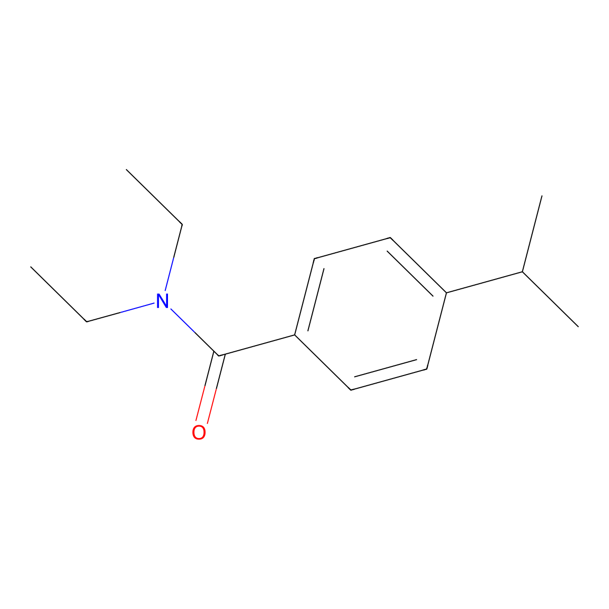 n,n-Diethyl-4-(propan-2-yl)benzamide molecular structure, CAS 6289-68-5