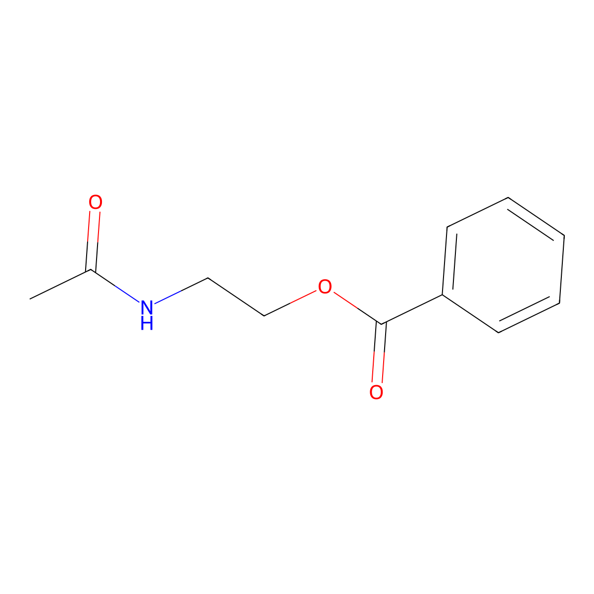 2-(Acetylamino)ethyl benzoate molecular structure, CAS 6289-84-5
