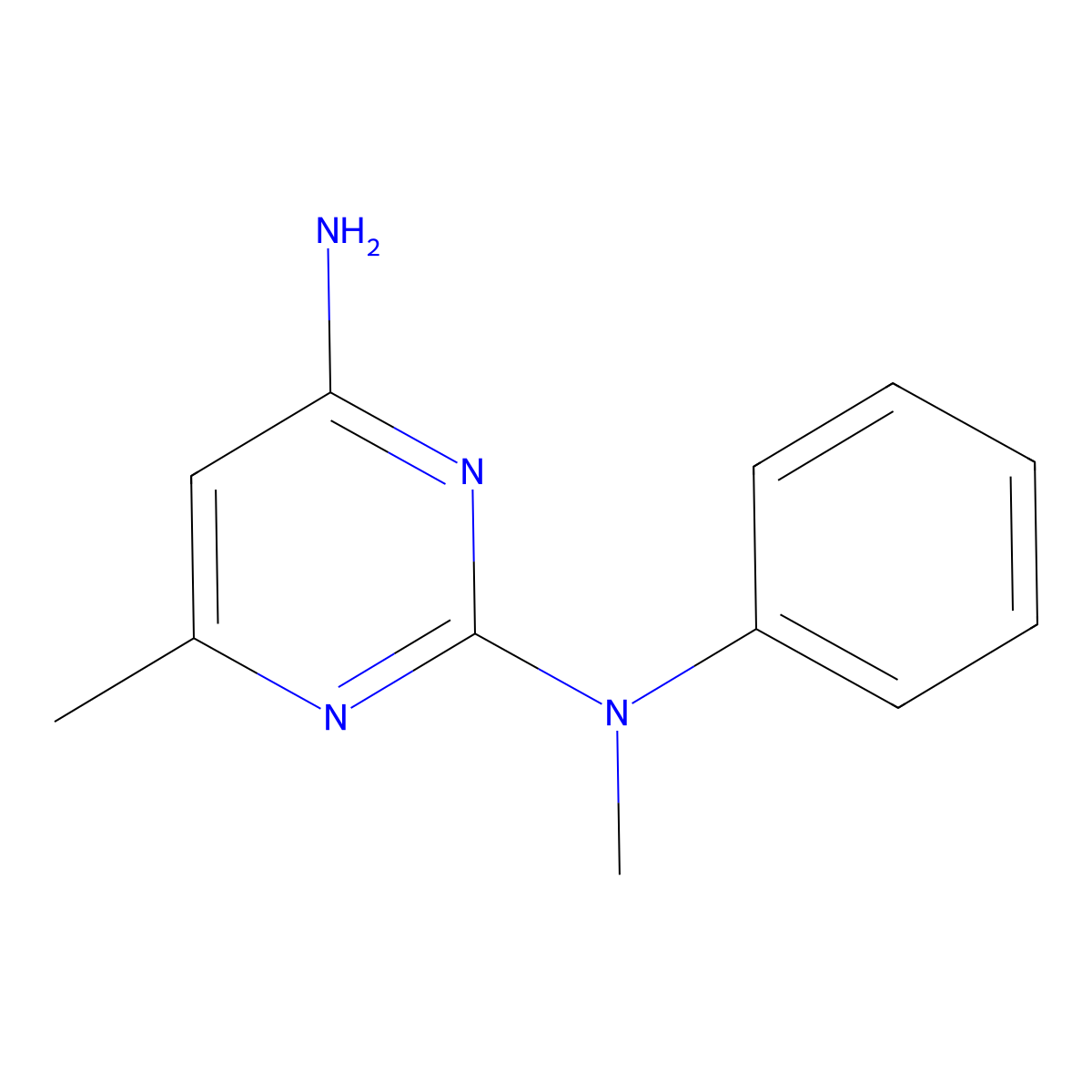N2,6-dimethyl-N2-phenylpyrimidine-2,4-diamine molecular structure, CAS 62899-06-3