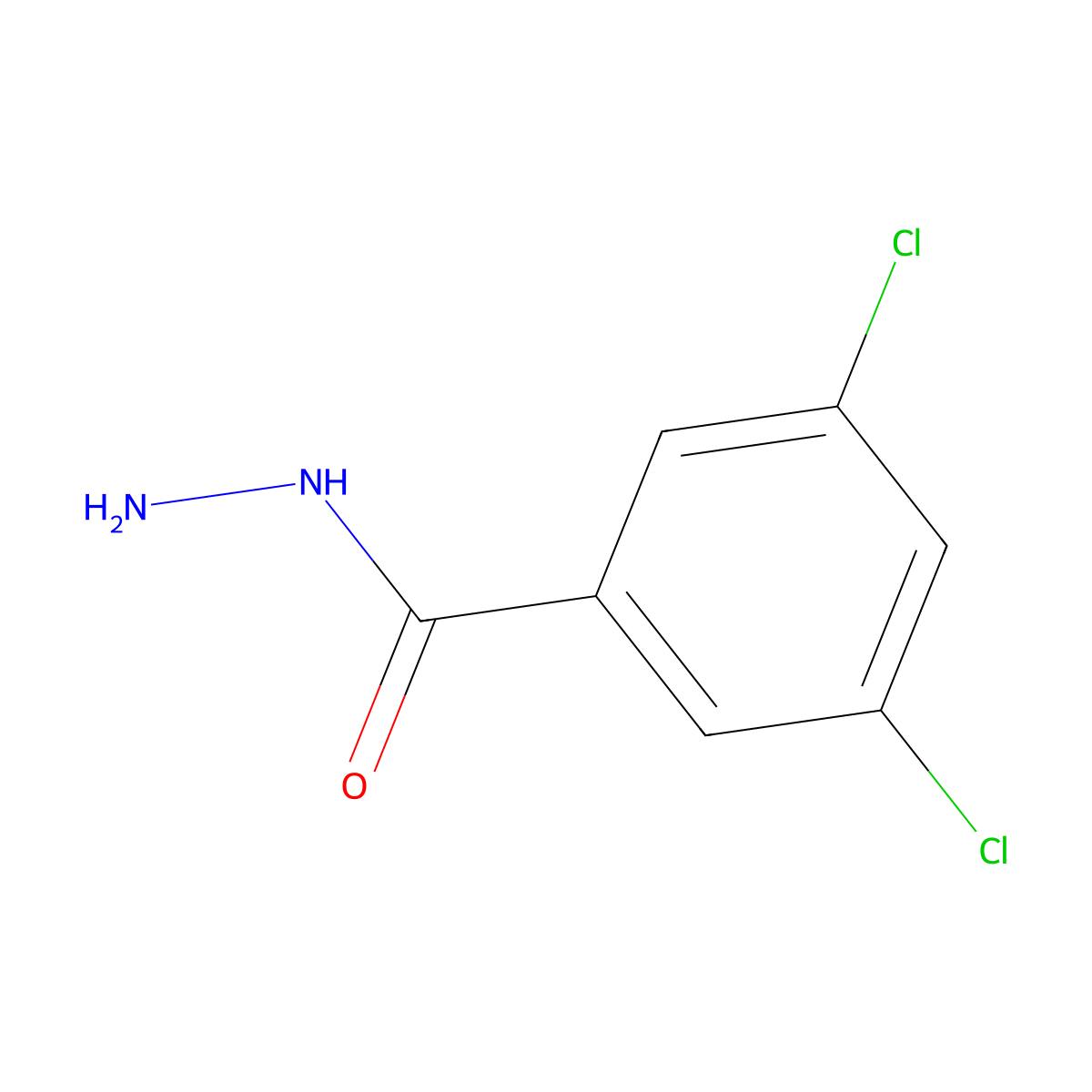 3,5-Dichlorobenzohydrazide molecular structure, CAS 62899-78-9