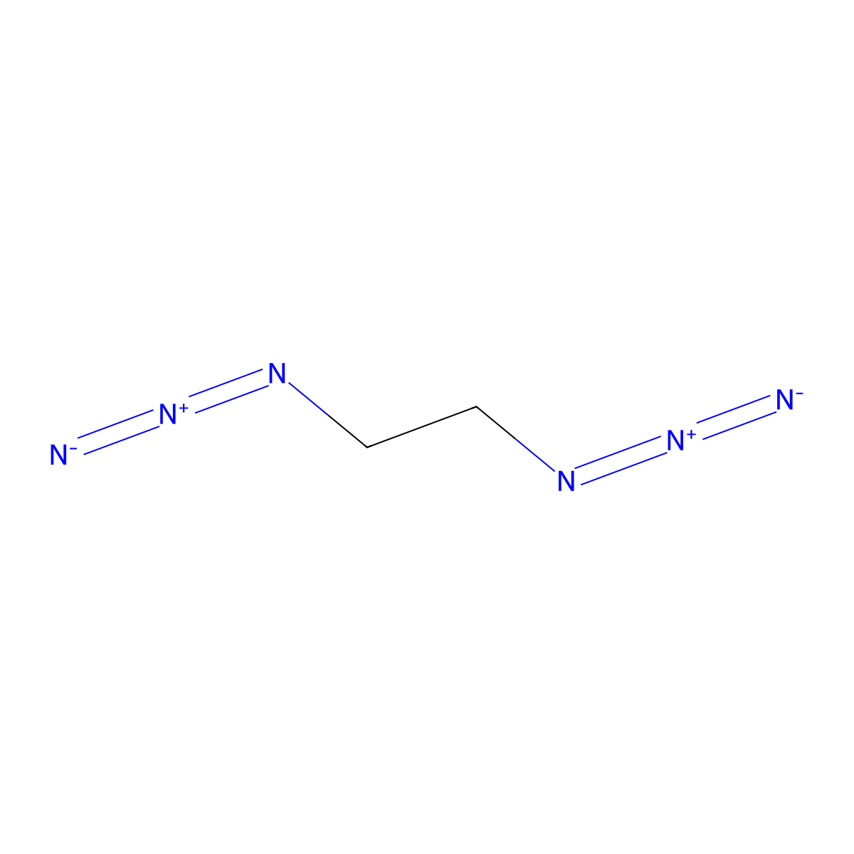 1,2-Diazidoethane molecular structure, CAS 629-13-0