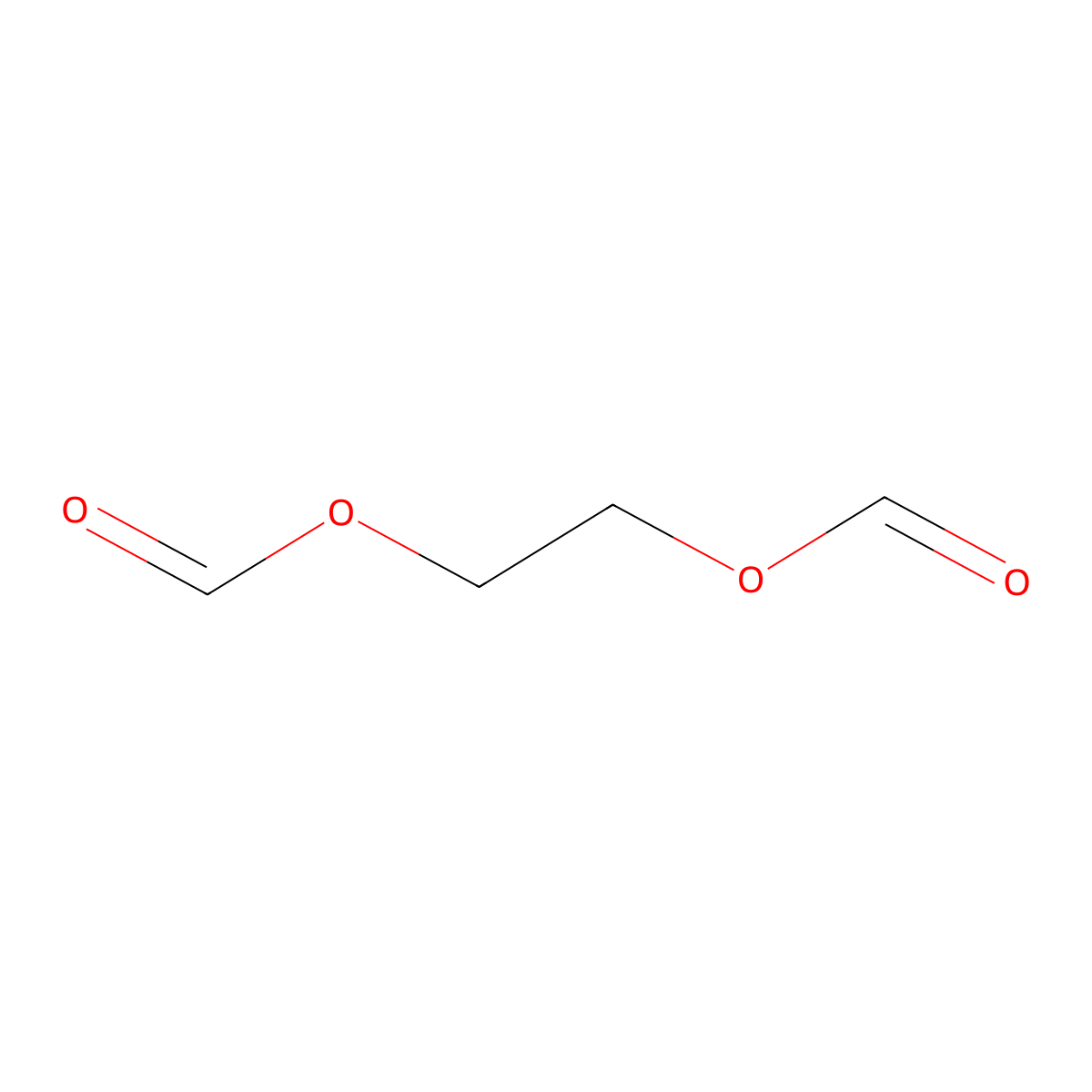 Glycol diformate molecular structure, CAS 629-15-2