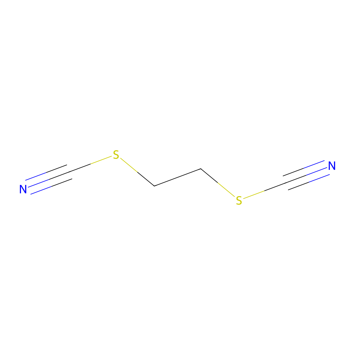 Ethylene dithiocyanate molecular structure, CAS 629-17-4