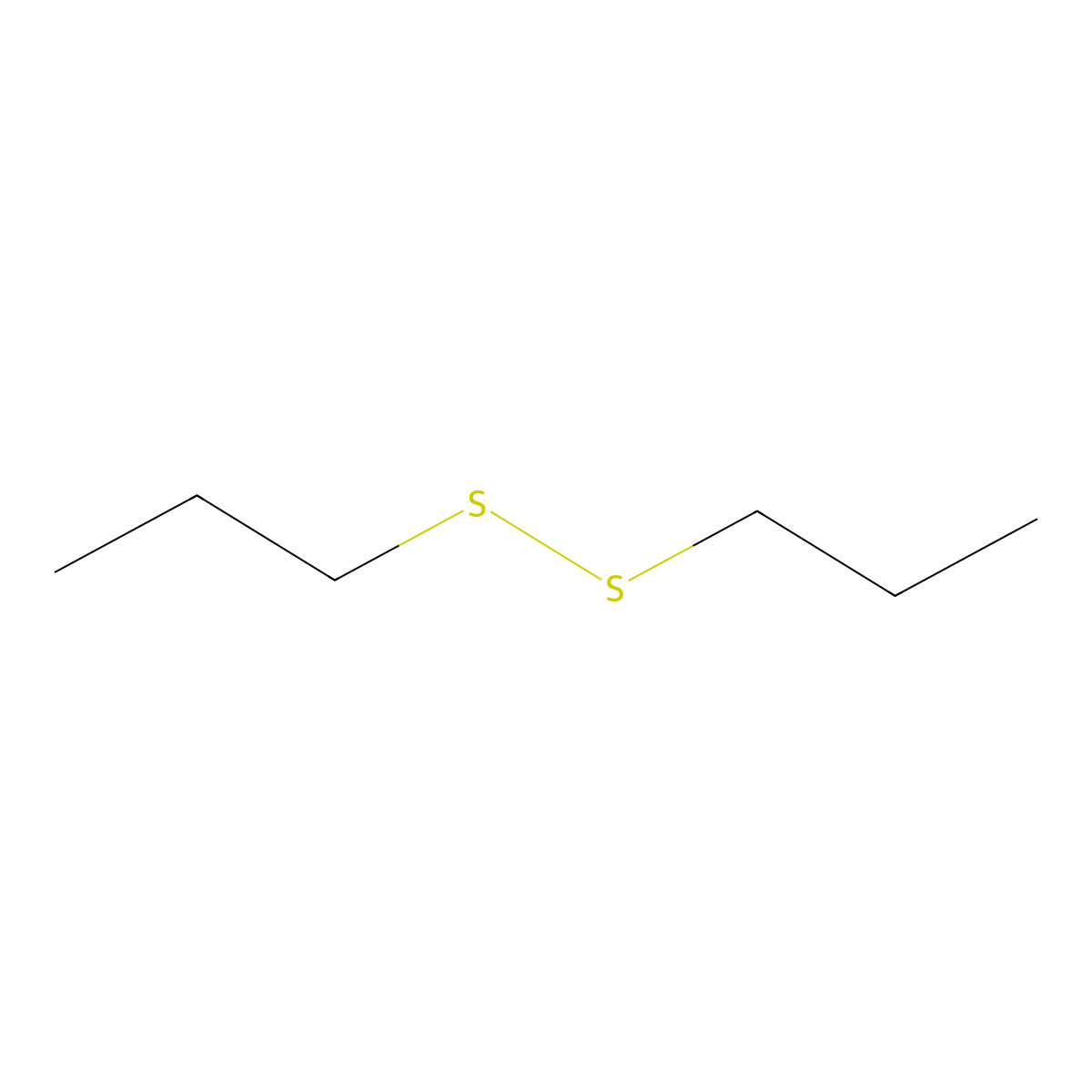 Dipropyl disulfide molecular structure, CAS 629-19-6