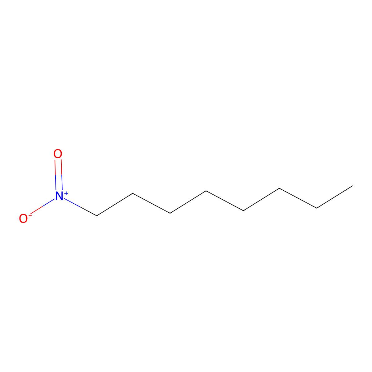 Octane, 1-nitro- molecular structure, CAS 629-37-8