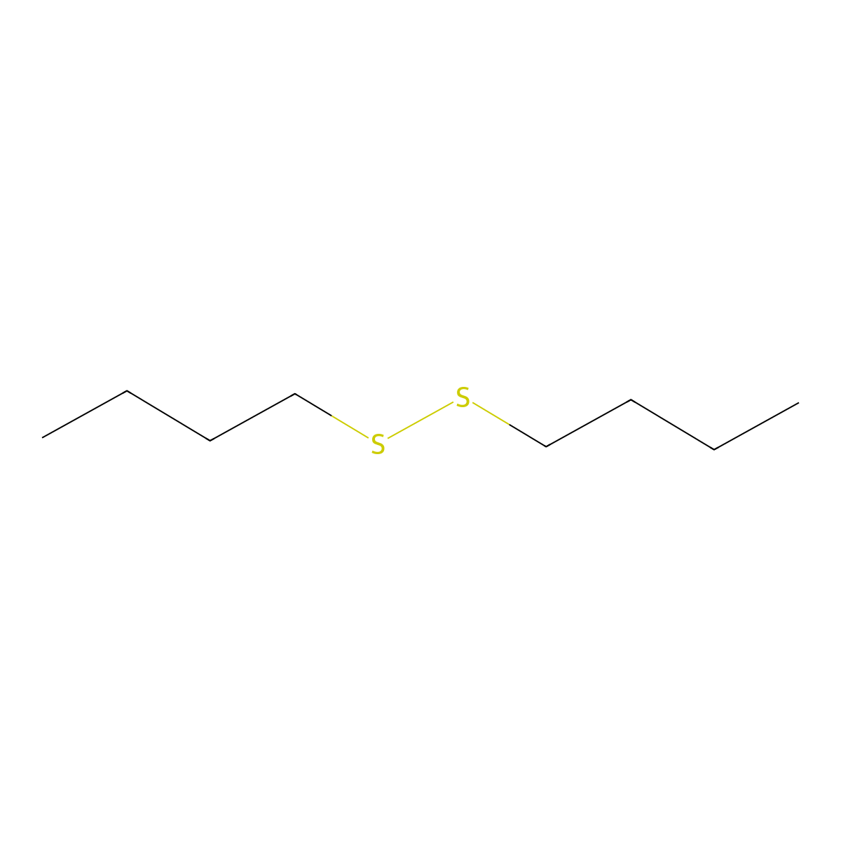 Butyl disulfide molecular structure, CAS 629-45-8