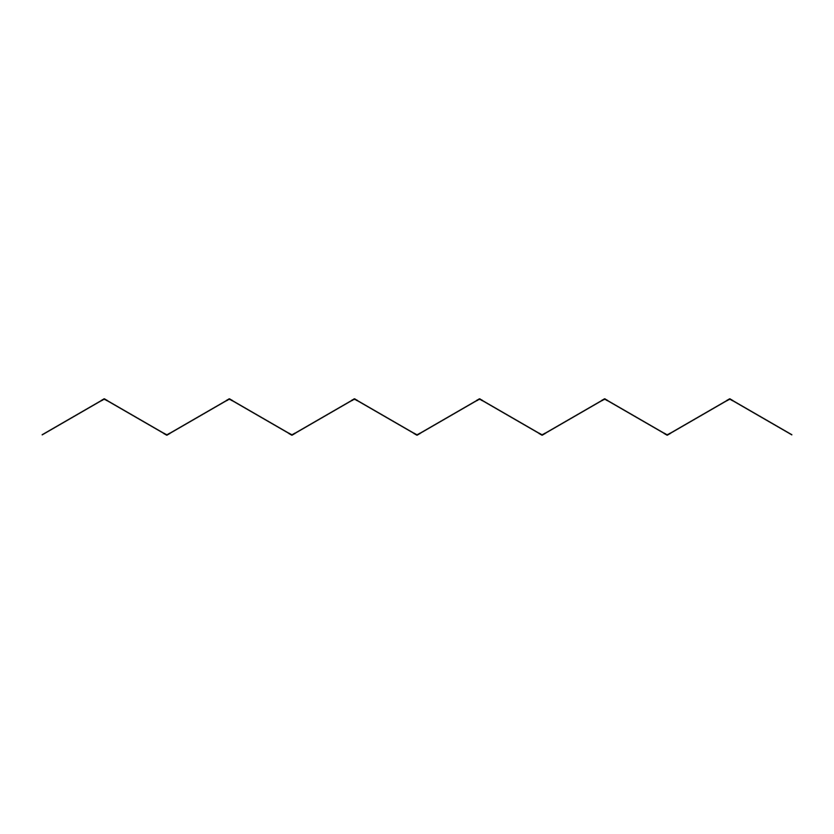 Tridecane molecular structure, CAS 629-50-5